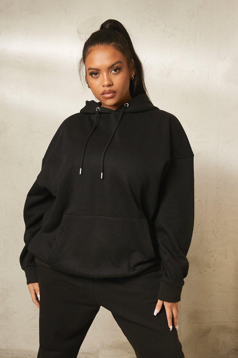 Oversized black hoodie clearance womens