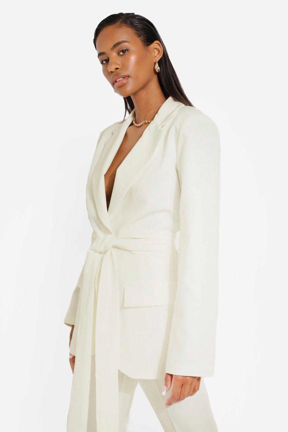 White short clearance blazer