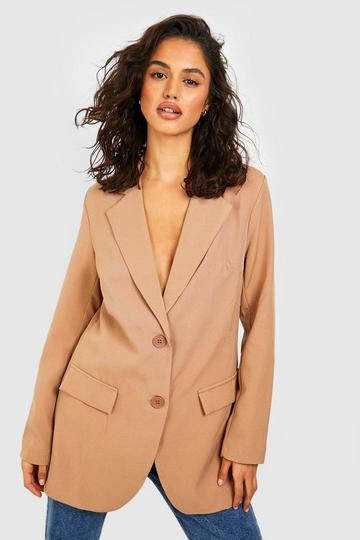 Fitted Tailored Blazer camel