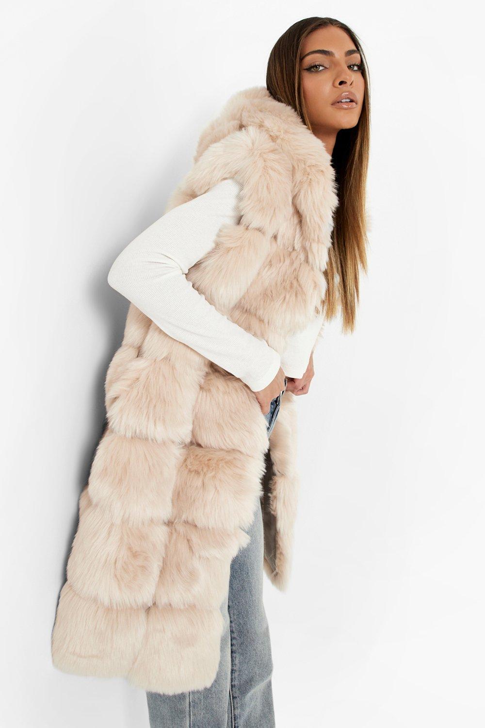 Plus size faux 2024 fur gilet uk