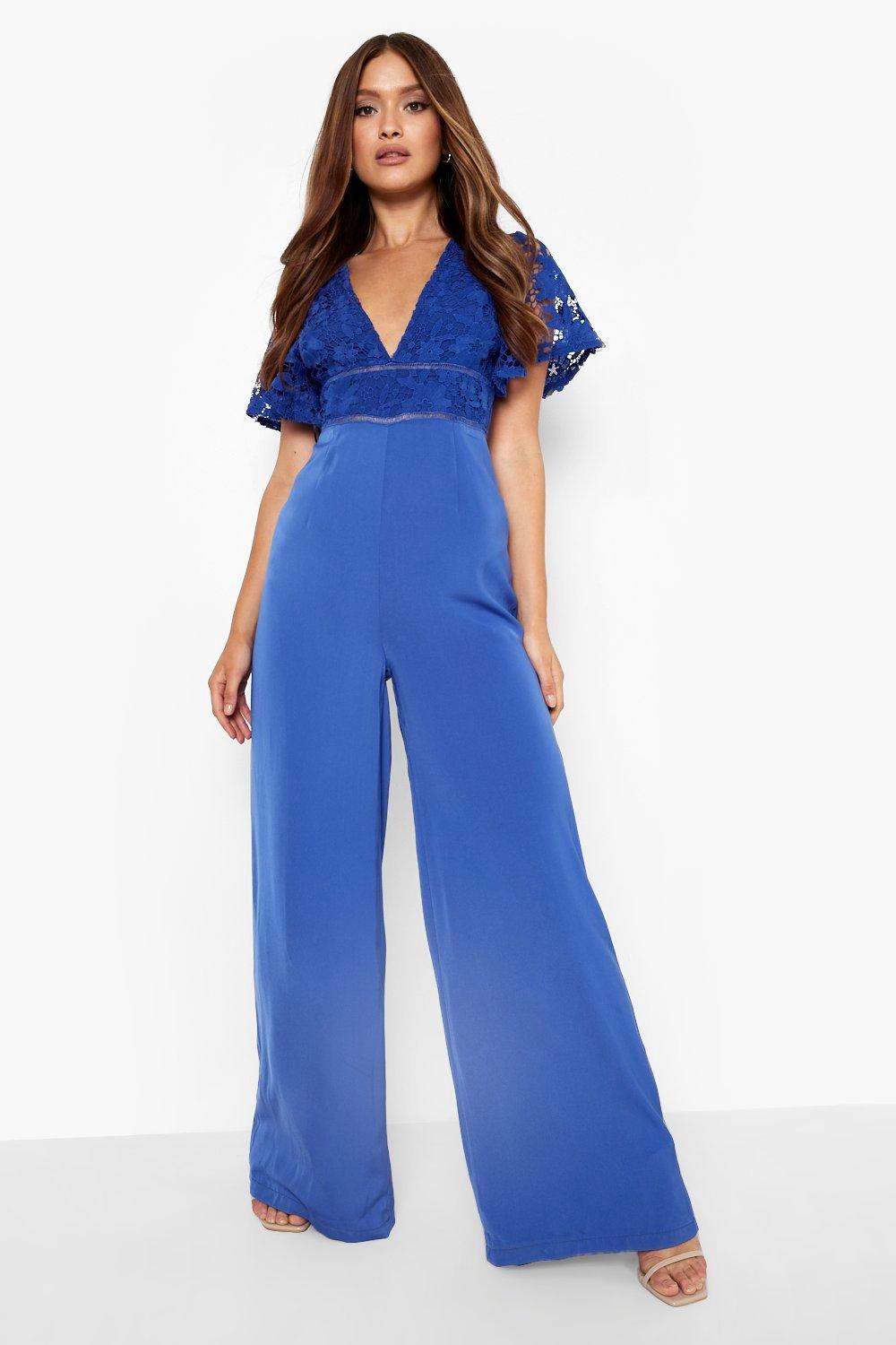 Royal blue hotsell dressy jumpsuit