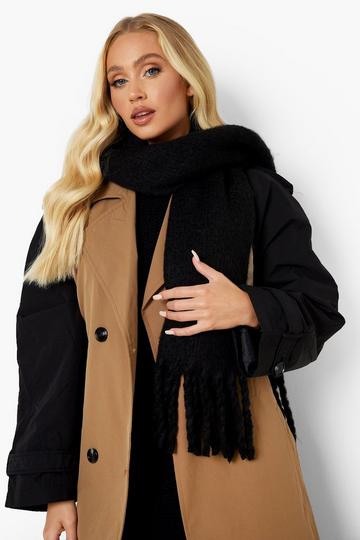 boohoo Love Slogan Scarf - Beige - One Size