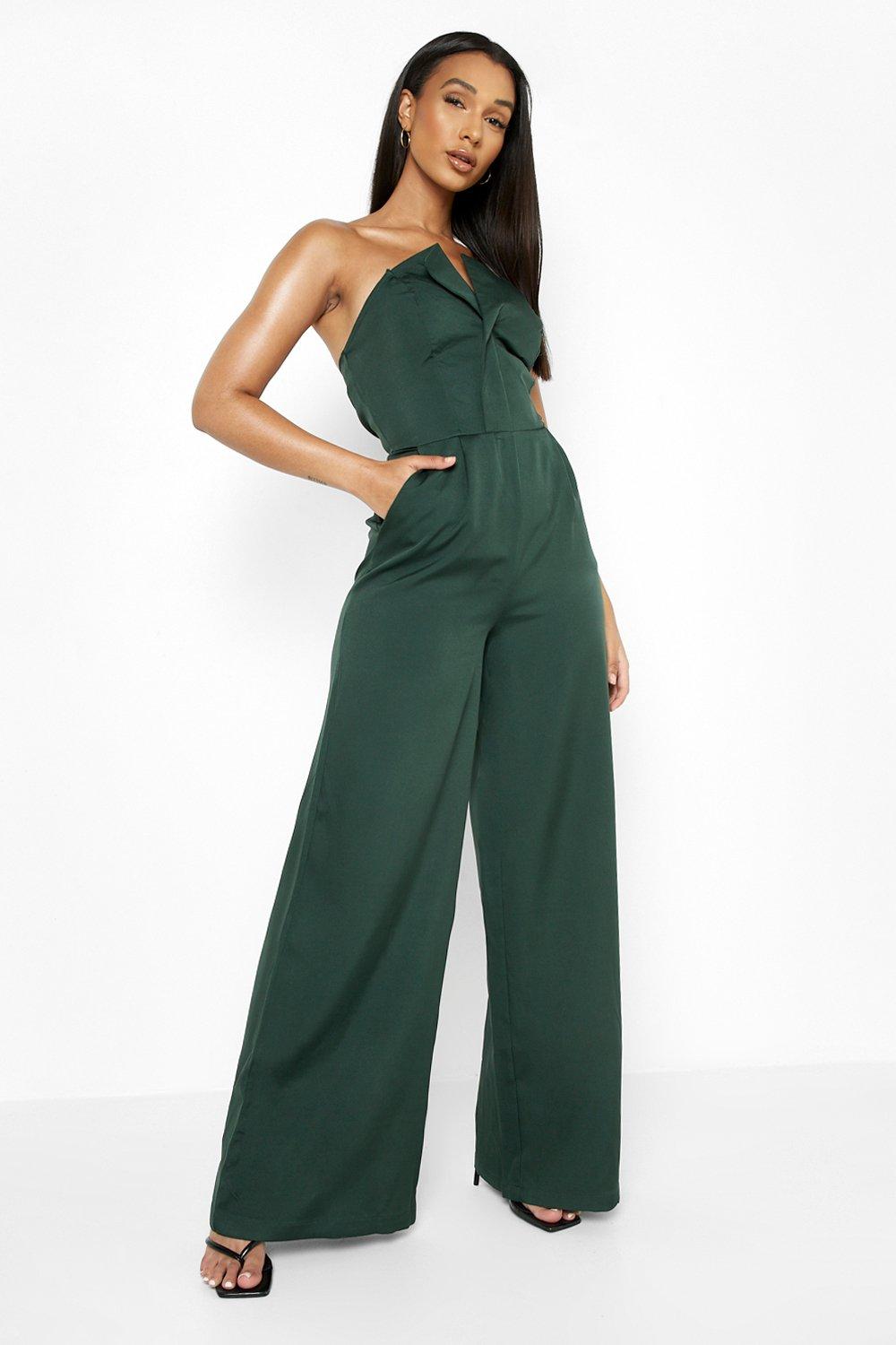 Emerald store green romper