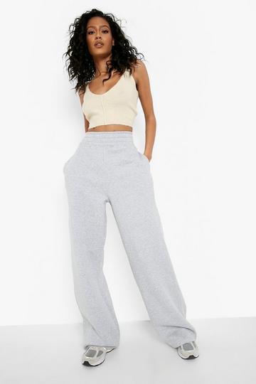 Tall Thick Waistband Wide Leg Joggers grey