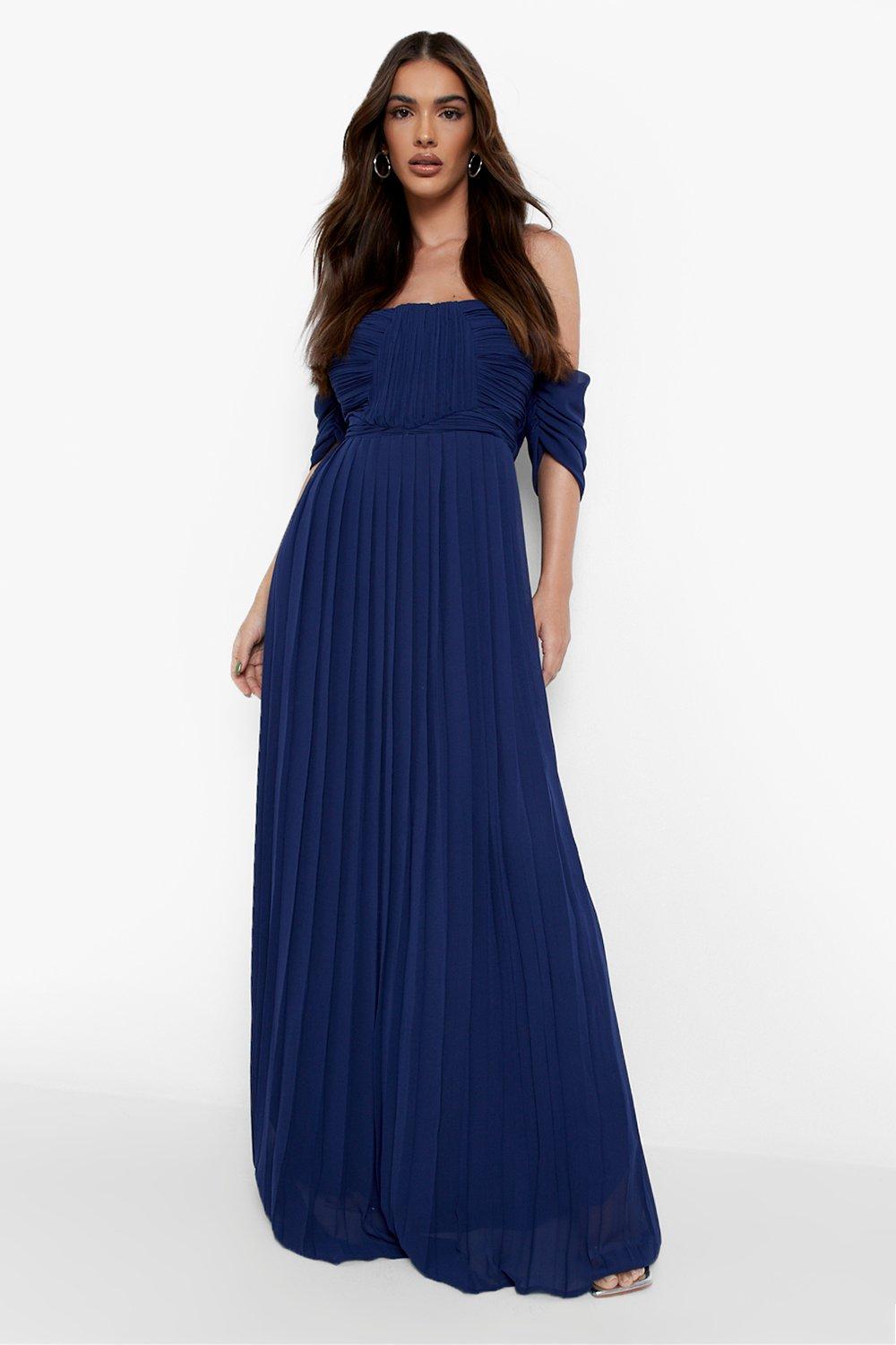 royal blue bridesmaid dresses boohoo