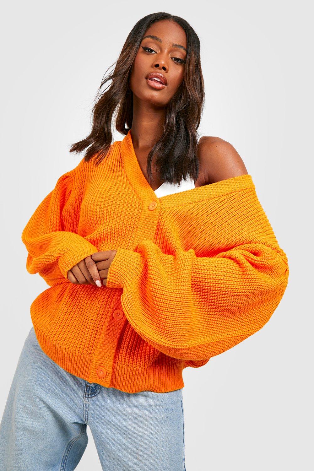 Oversized balloon hotsell sleeve cardigan