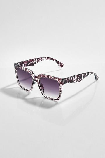Super Chunky Tort Oversize Framed Sunglasses brown