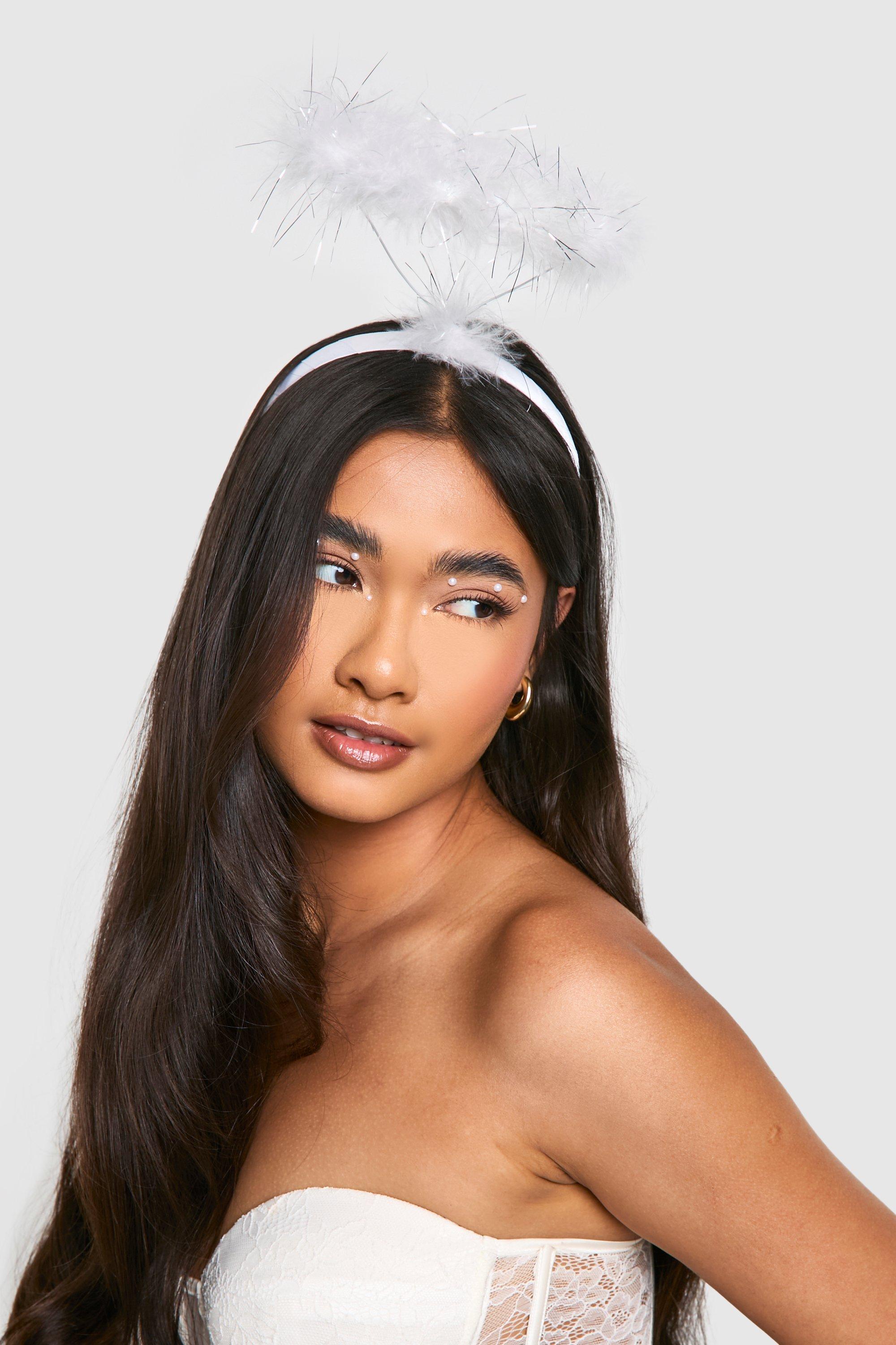 Halloween Angel Feather Wings Halo And Wand | Boohoo UK