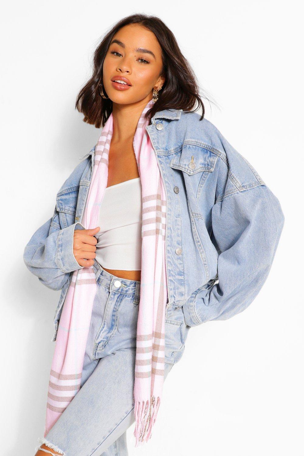 Chunky Oversized Fringe Scarf | boohoo