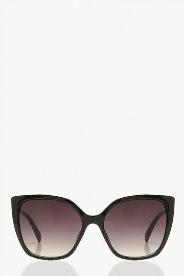 Oversized Cat Eye Sunglasses Gradient Lens black