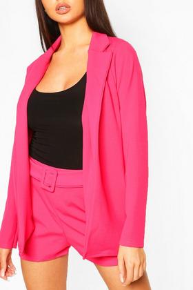 Hot Pink plus size blazer by Torrid sz 2X!! High low - Depop