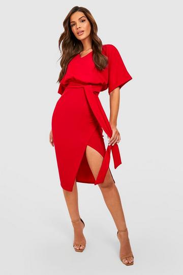 Red Evening Dresses | Red Evening Gowns | boohoo UK