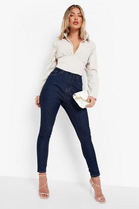 Women's High Waisted Super Stretch Disco Skinny Jeans