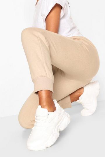 Chunky Sole Panelled Trainers white