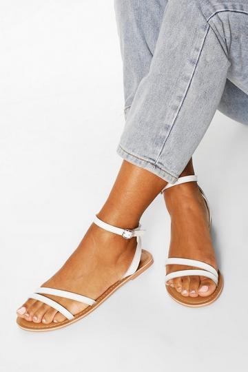 White Sandals | White Chunky Sandals | boohoo UK