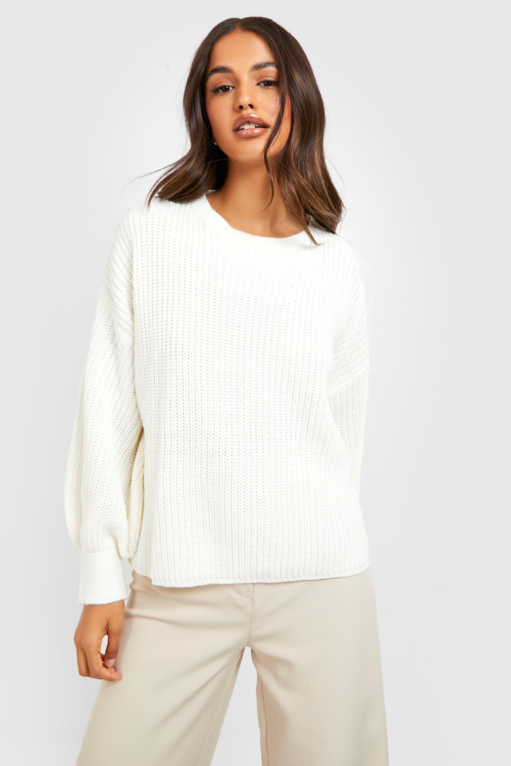 cream thin jumper