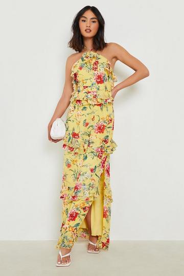 Yellow wedding guest dresses | yellow dresses for weddings | boohoo UK