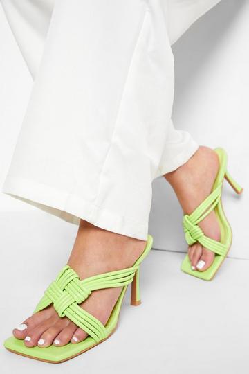 Green strappy heels | boohoo UK