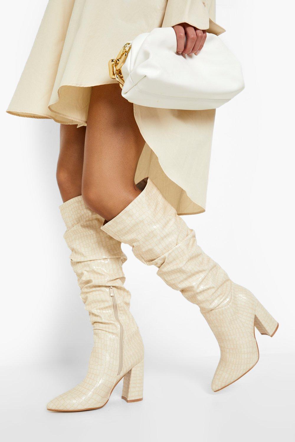 boohoo slouch boots