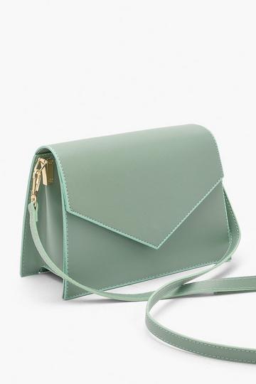 Sage Green Envelope Crossbody Bag
