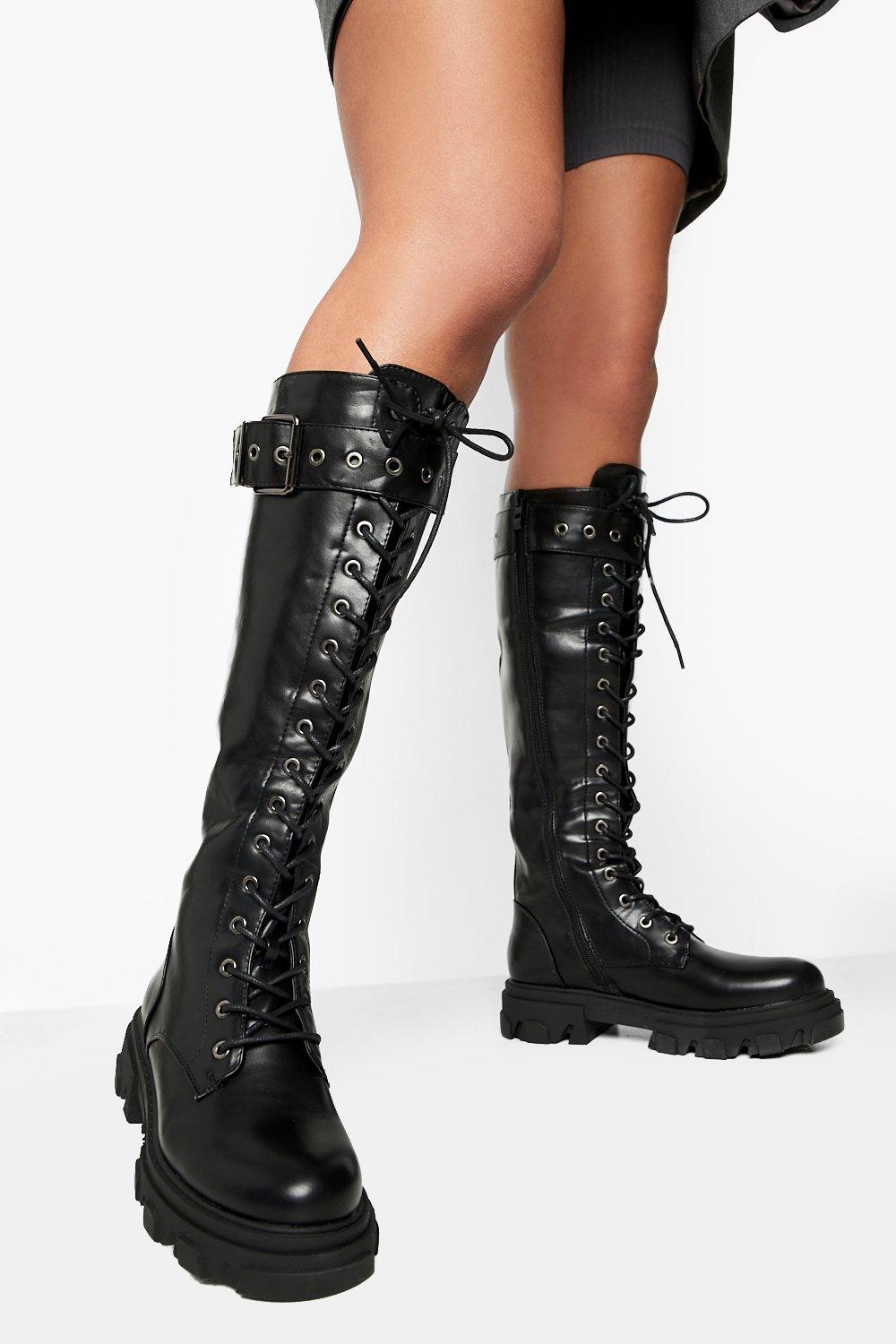 knee high hiker boots