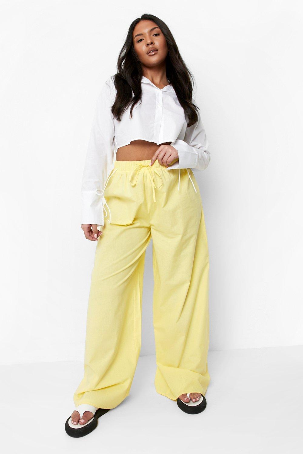 lemon yellow trousers