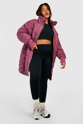 ASOS DESIGN quilted puffer jacket in baby pink