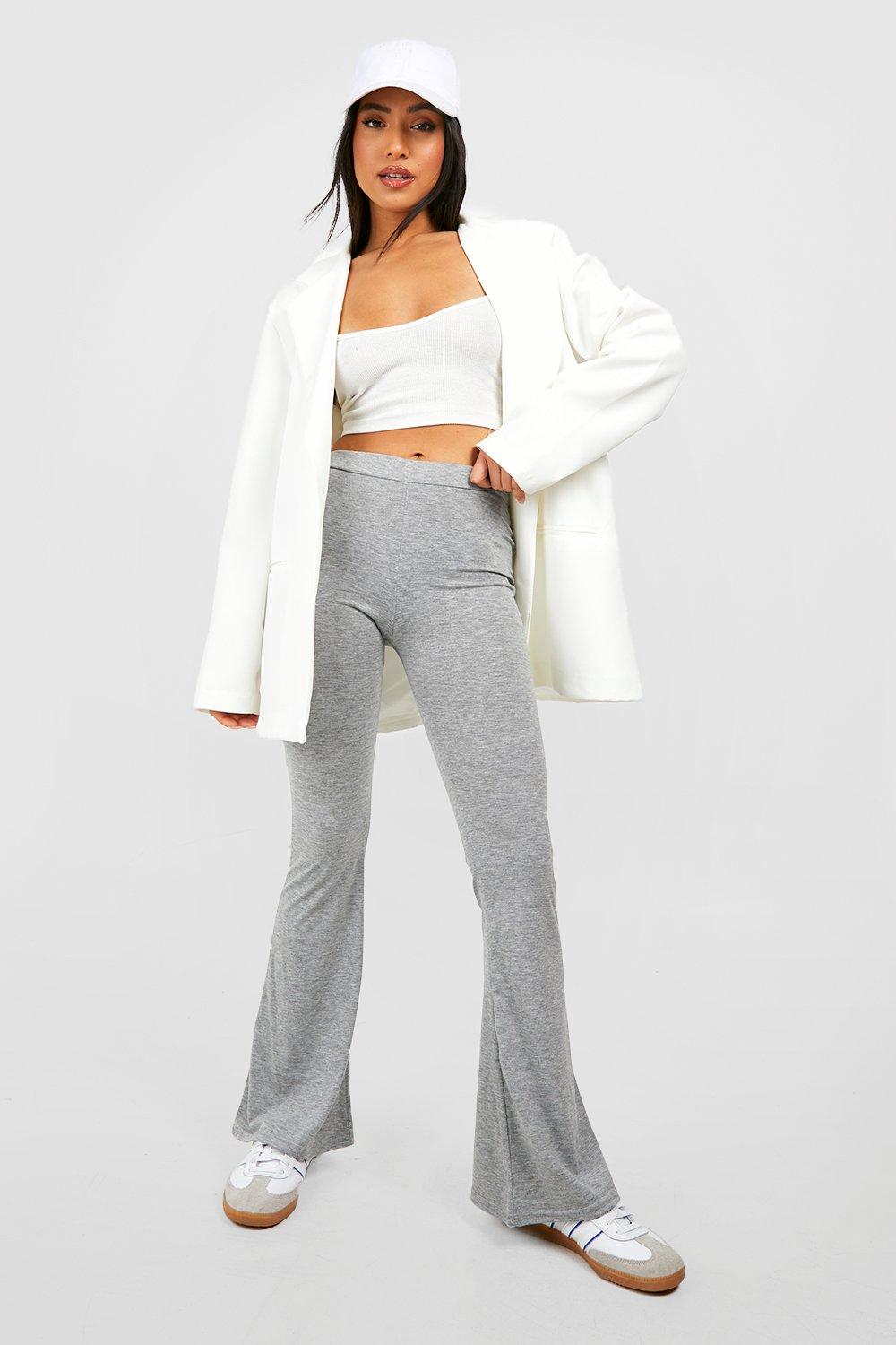 Petite grey hot sale flares