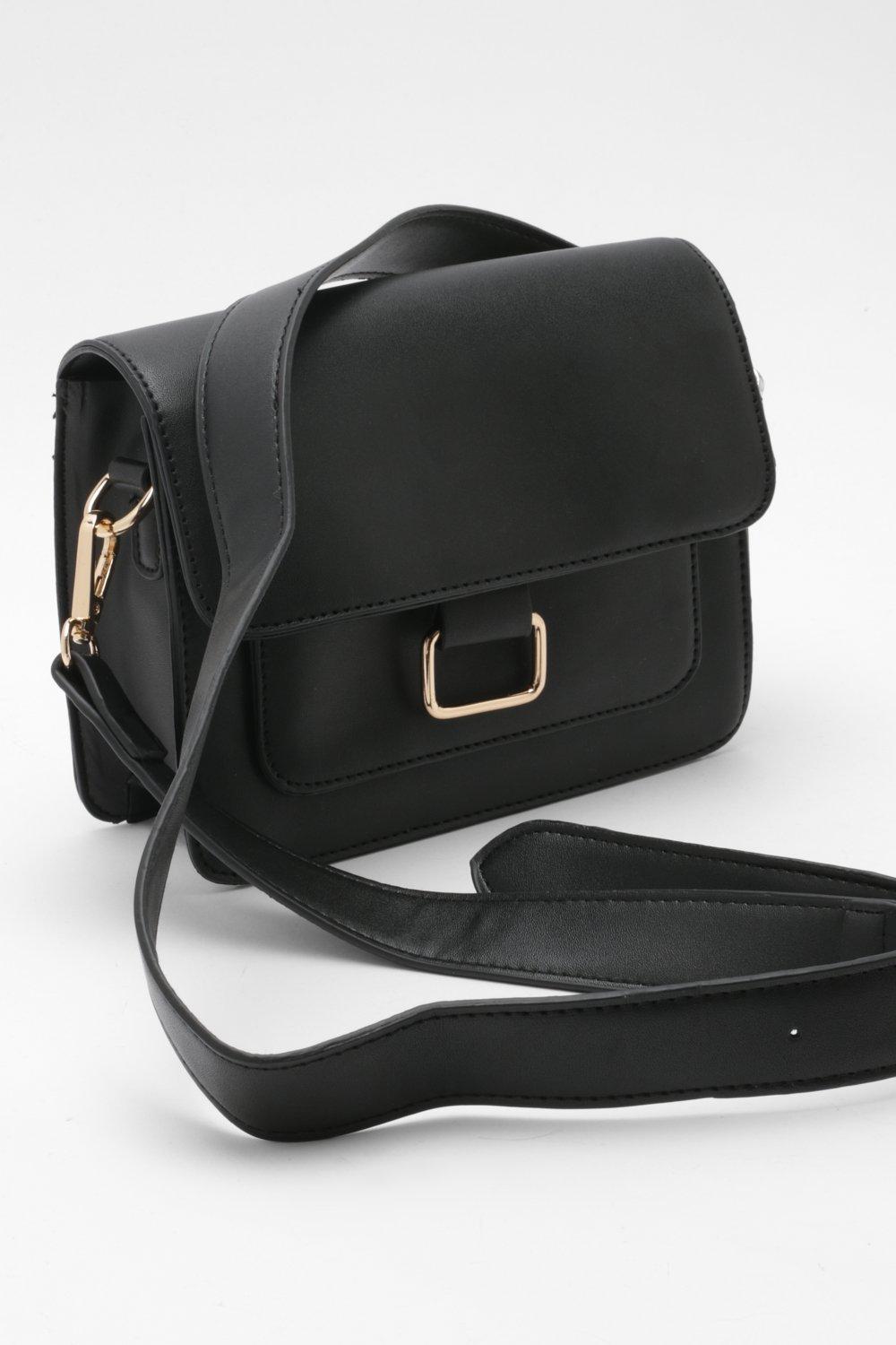 Plain black crossbody on sale bag