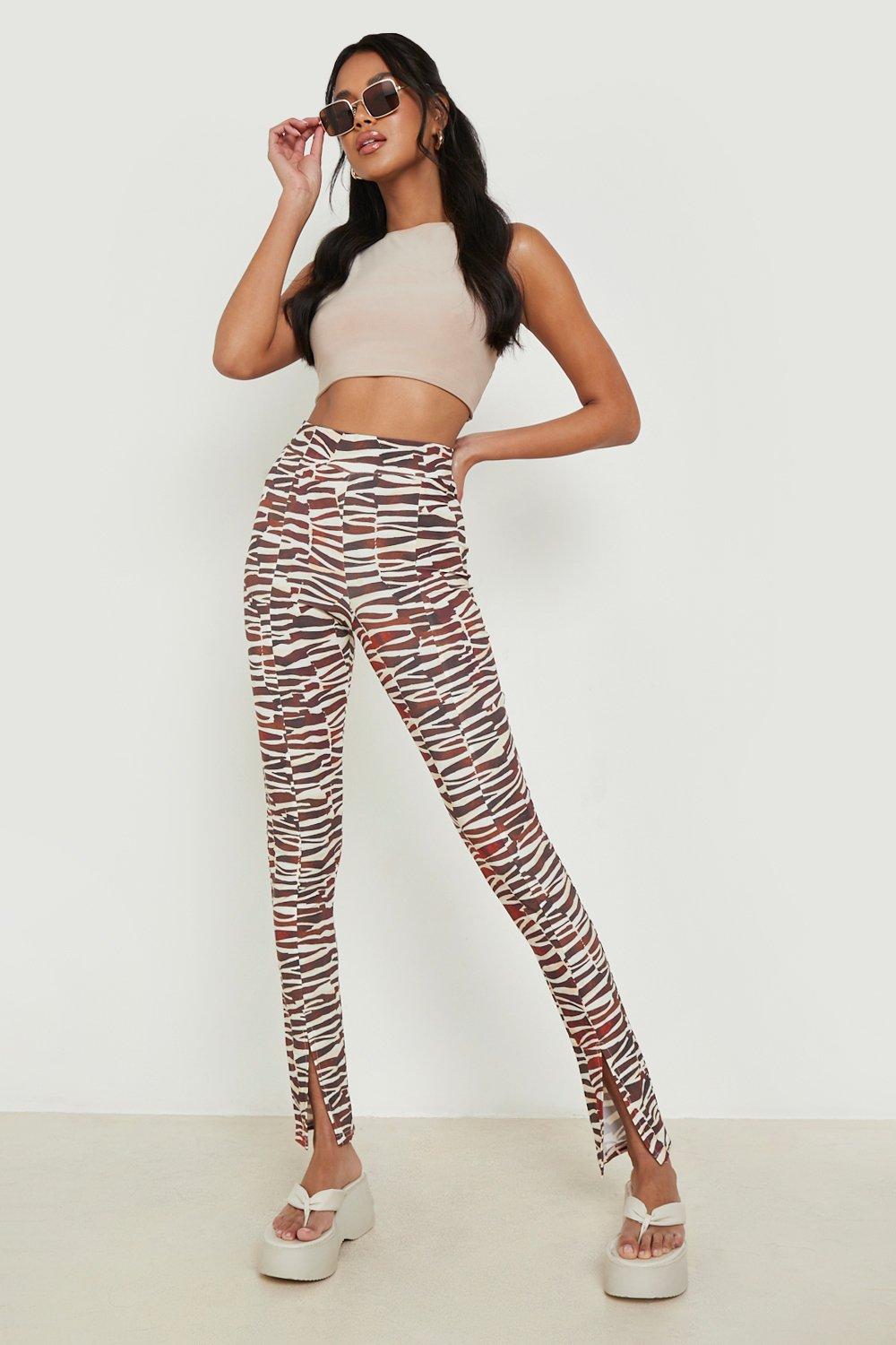 White high waist pants | boohoo US