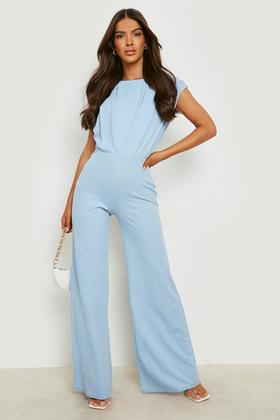 High Neck Balloon Sleeve Jumpsuit