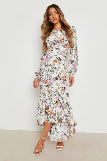 Cream maxi dresses | boohoo UK