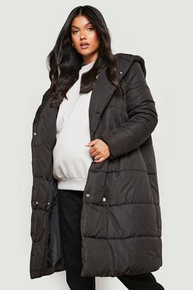 Women's Maternity Padded Pocket Front Coat