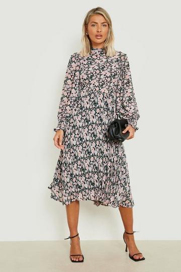 Shirred midi dresses | boohoo UK