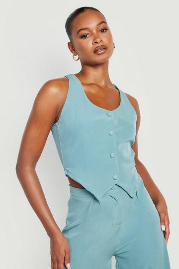 Tall Tailored Waistcoat sea