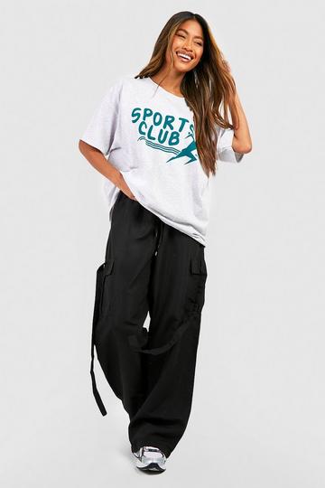 Wide Leg Cargo Trouser black