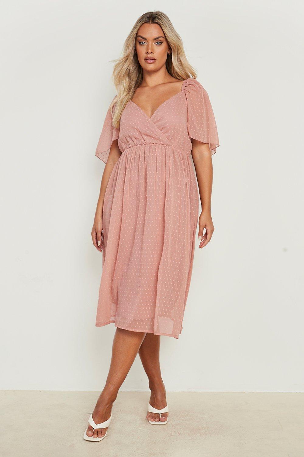 Blush pink dress size hot sale 18