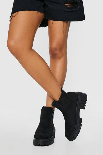 Chunky Sole Chelsea Boots black