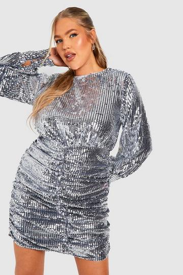 Silver Sequin Dresses |Silver Sparkly & Glitter Dresses | boohoo US