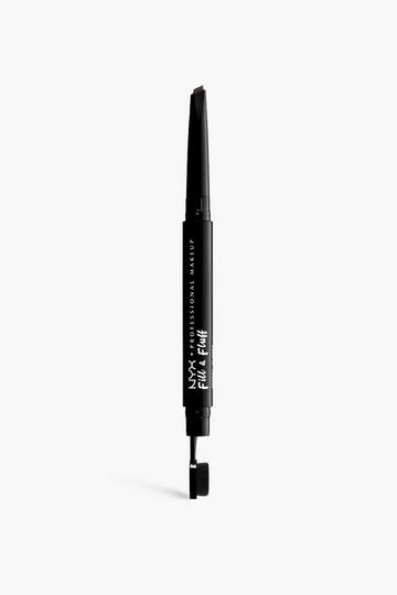 Brown NYX Professional Makeup Fill & Fluff Eyebrow Pomade Pencil