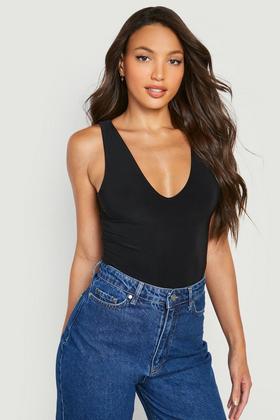 ASOS DESIGN double layer slinky v waist flare in black - part of a