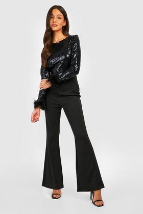 Pleat Detail Tailored Wide Leg Jumpsuit