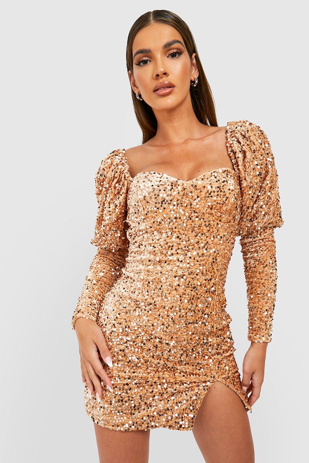 Sequin and tassel shop kimono sleeve midi dress