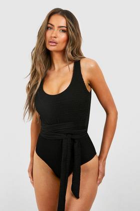 Ruched Bandeau Tummy Control Swimsuit