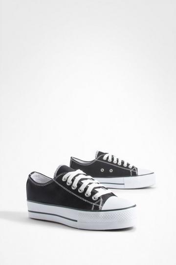 Chunky Canvas Low Top black