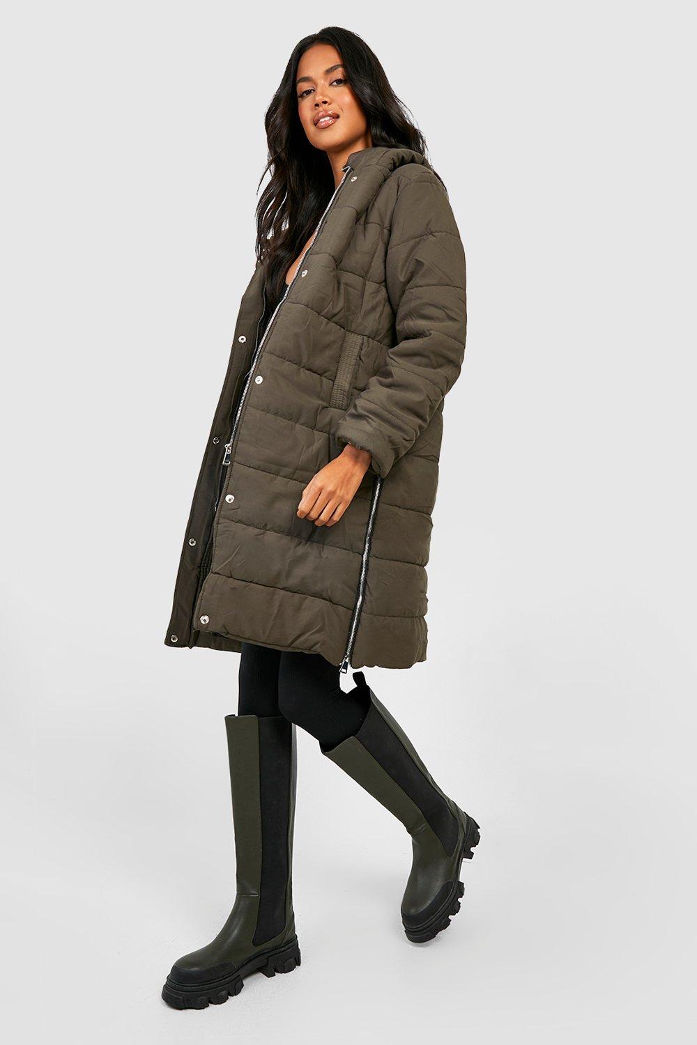 Boohoo 2024 khaki coat