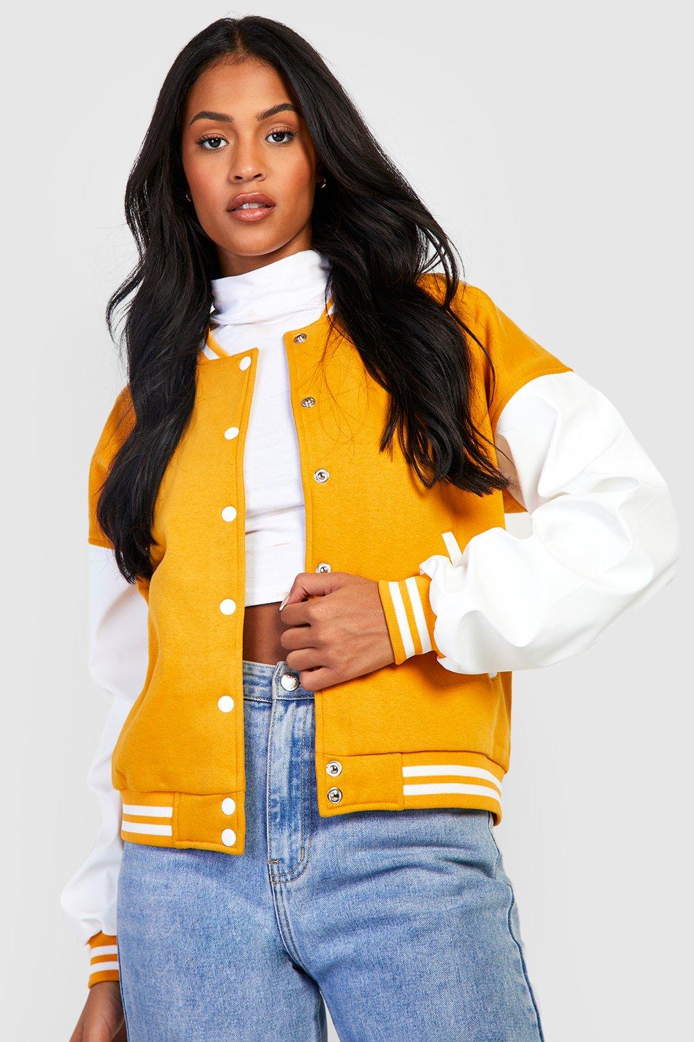 Mustard bomber 2025 jacket womens