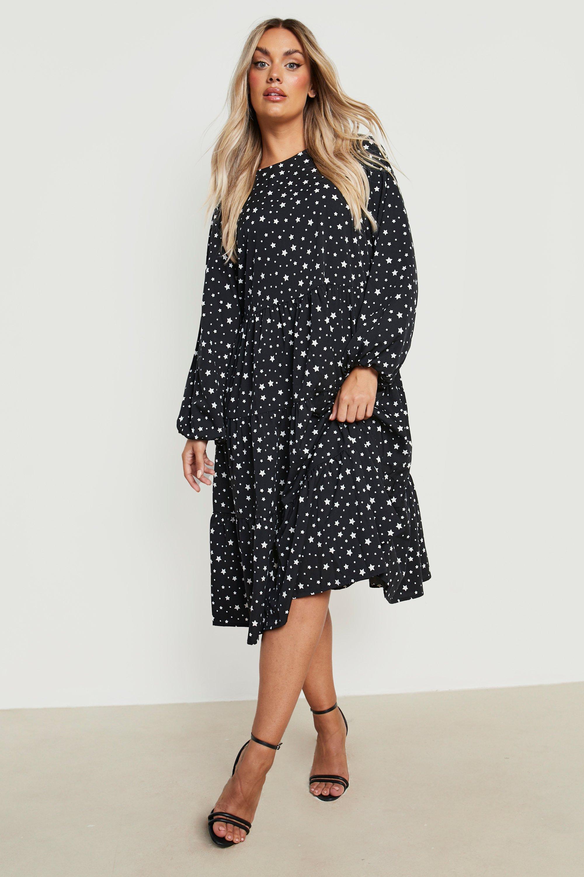 Boohoo star leopard outlet print dress