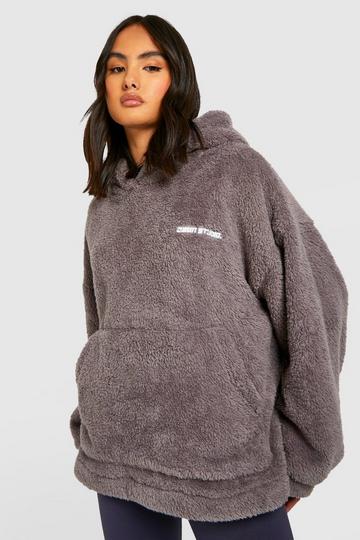 Oversized fleece hoodies | boohoo UK