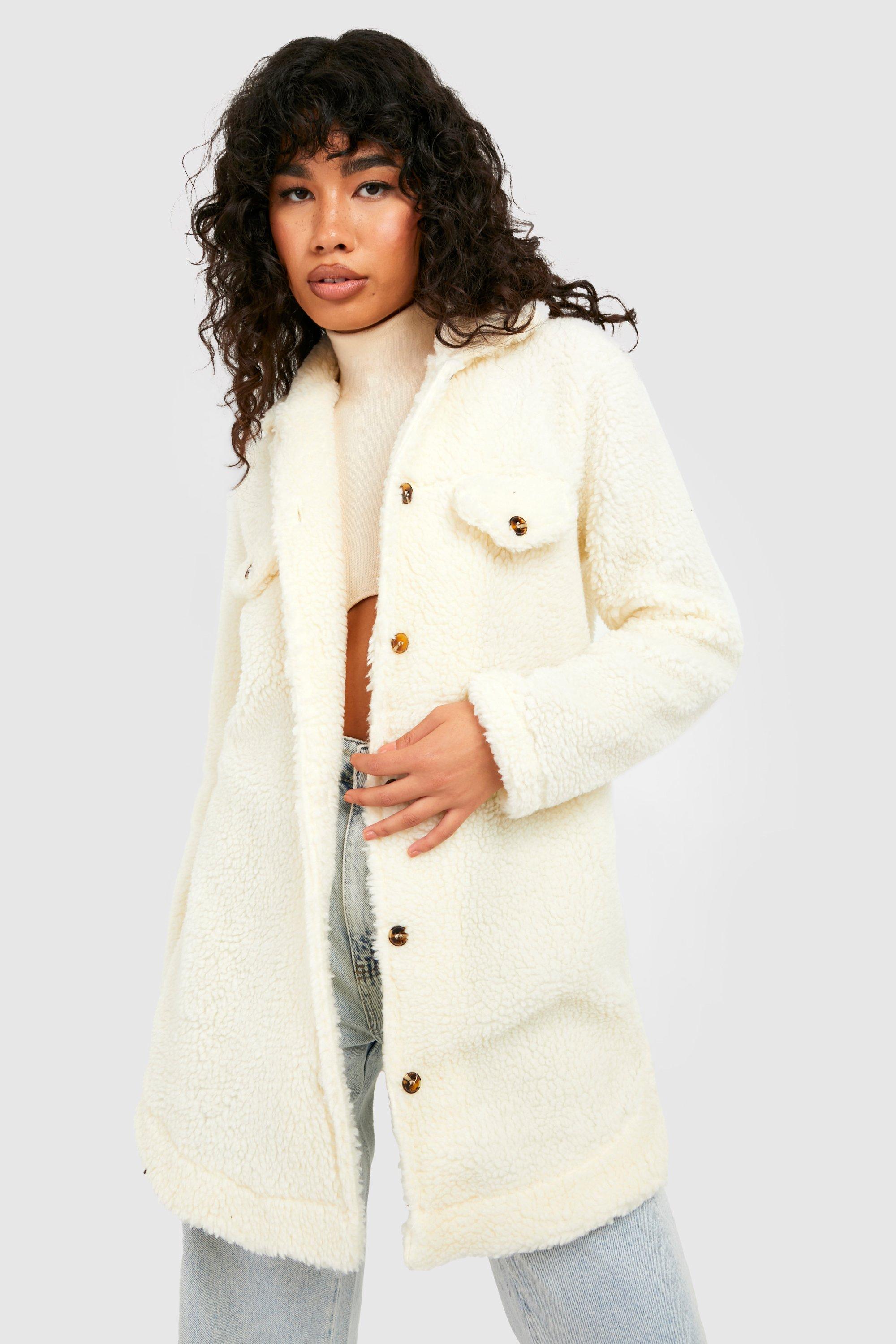 ladies coat cream